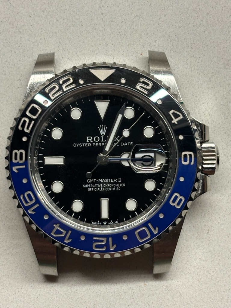 Rolex GmtMaster Ii Black Dial With Blue And Black Ceramic Bezel
